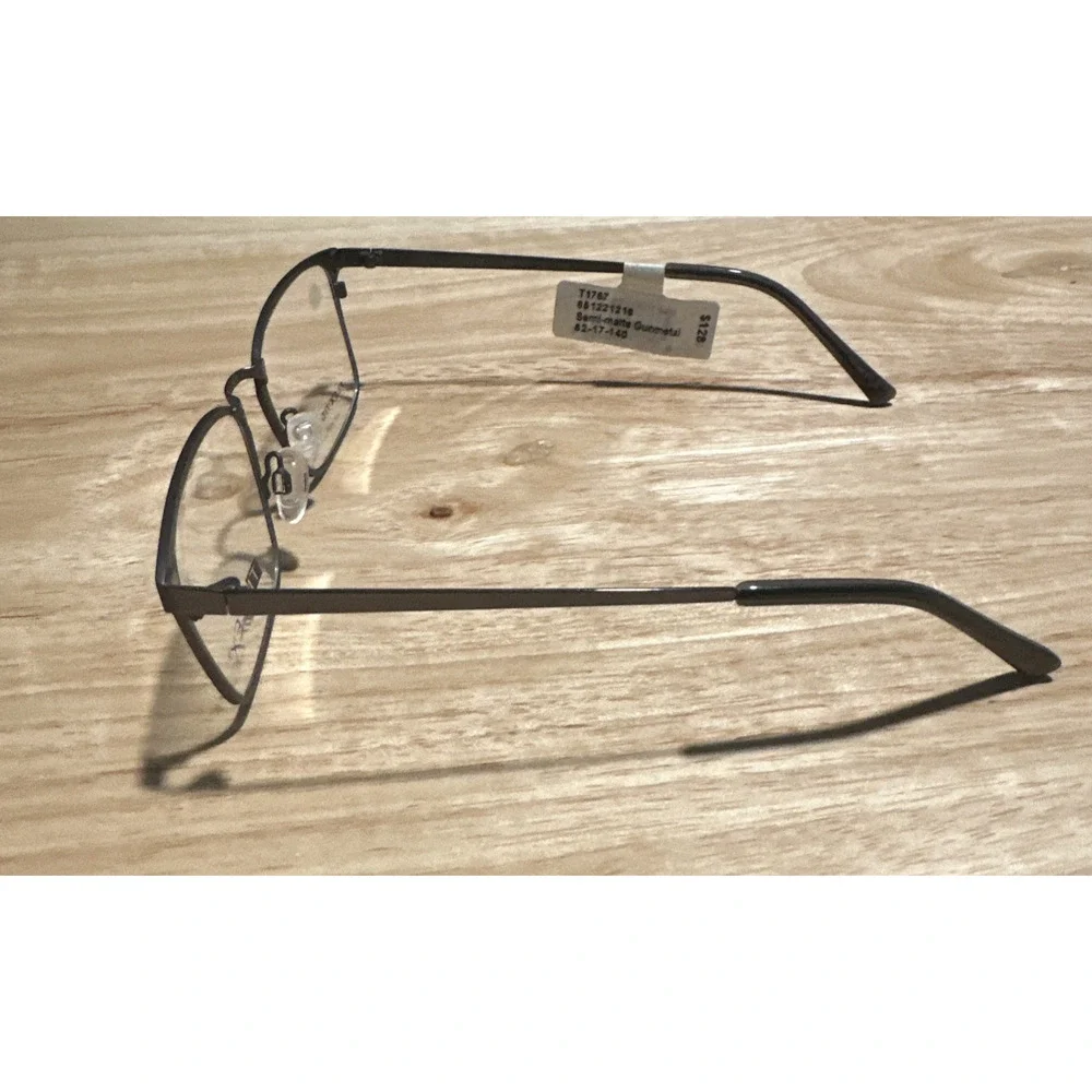 TiFlex T1767 Eyeglass Frame Matte Gunmetal 52-17-140 NWT
